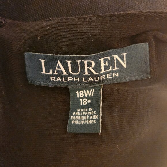 Lauren Ralph Lauren Women's Side-Stripe Georgette Dress - Picture 3 of 3